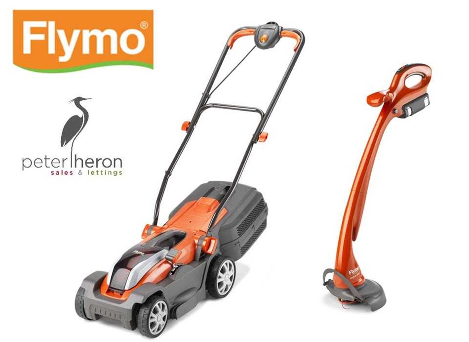 WIN A GARDEN STARTER KIT FOR YOUR NEW HOME WITH FLYMO COURTESY OF PETER HERON SALES AND LETTINGS