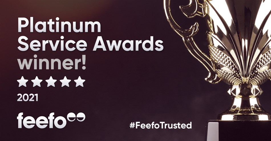 Peter Heron receives Feefo Platinum Trusted Service Award 2021