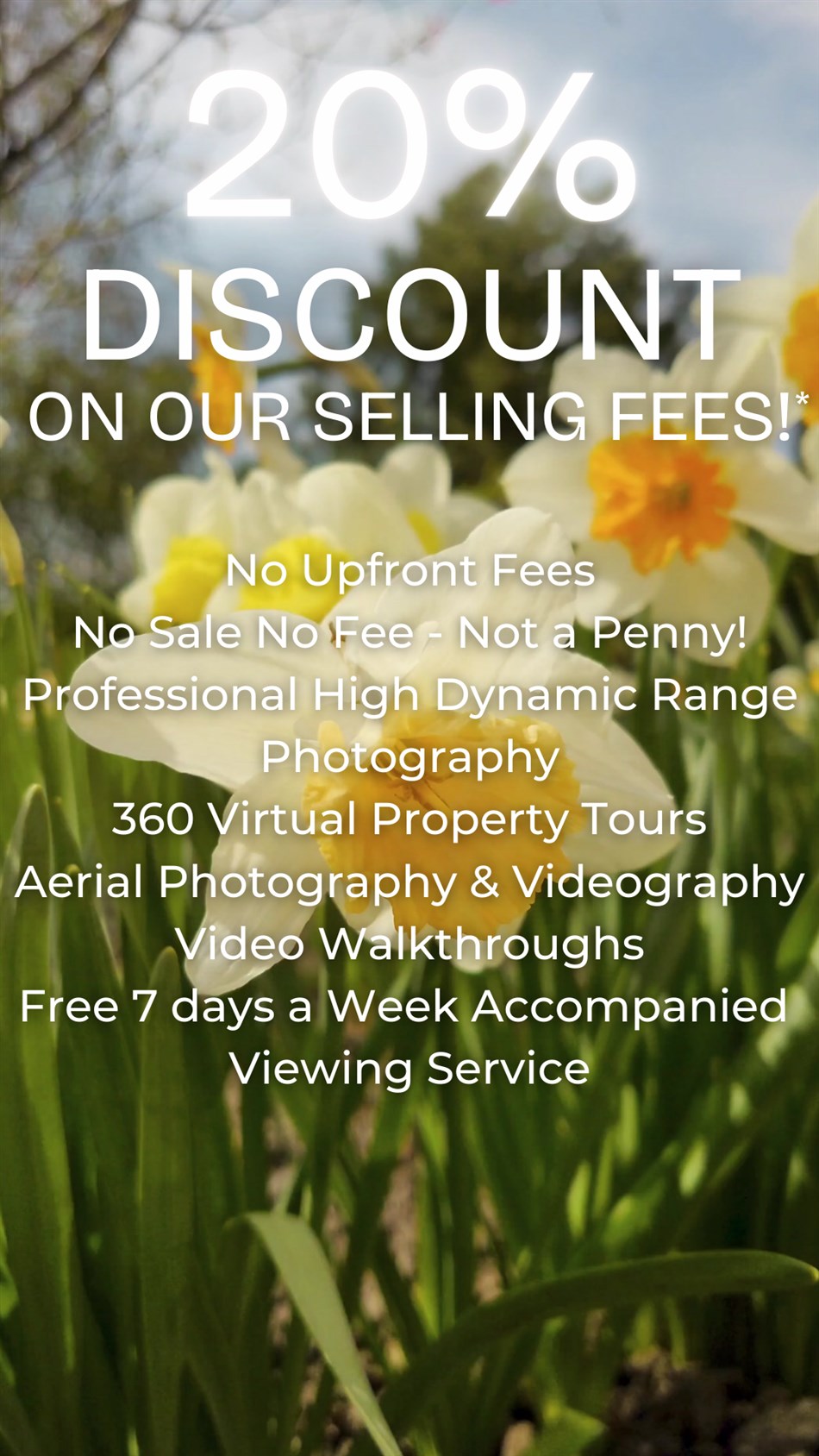 20% Discount on Our Selling Fees