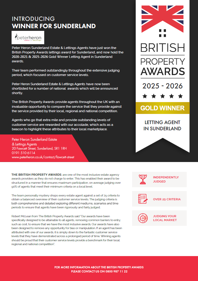 British Property Awards Gold Winner 2025-2026