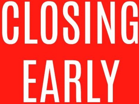 OFFICES CLOSING EARLY FOR STAFF TRAINING