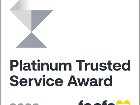 Feefo Platinum Trusted Service Award 2026 for the 8th year in a Row!